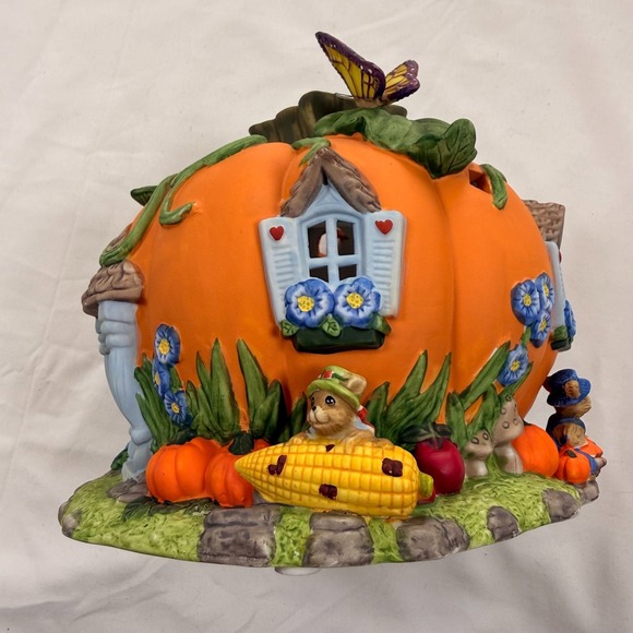Partylite Harvest Pumpkin Tealight House - Picture 4 of 13